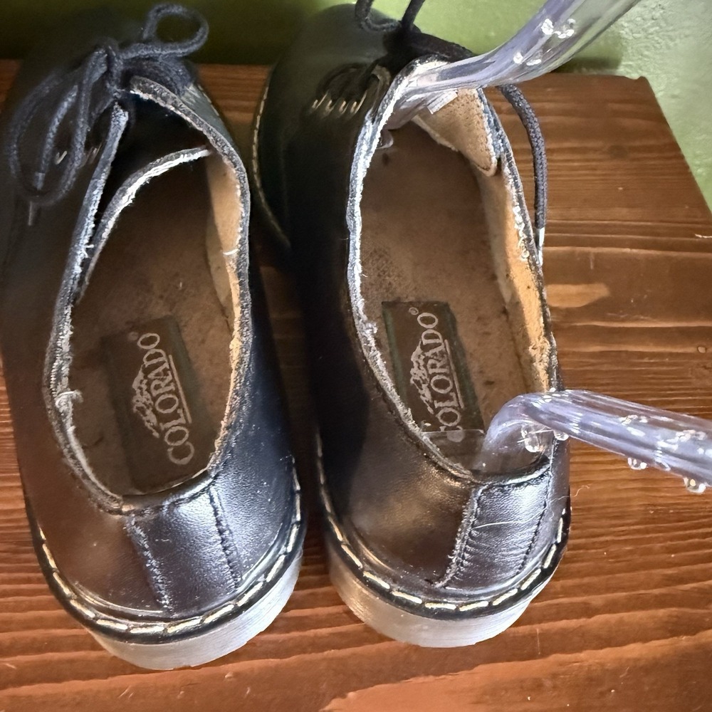 Vintage Colorado Women's Oxfords Shoes Size 7.5 Leather‎ Black - Picture 7 of 12